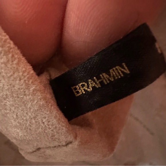 Brahmin EUC Atelier Straw Croc Embossed Leather Tote - Picture 10 of 12